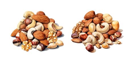 Mix of nuts clipart isolated vector illustration | Premium AI-generated ...