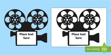 Hollywood Walk of Fame Editable Cameras Cut-Outs