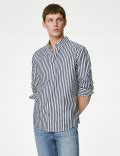 Buy Pure Cotton Striped Shirt at Marks & Spencer