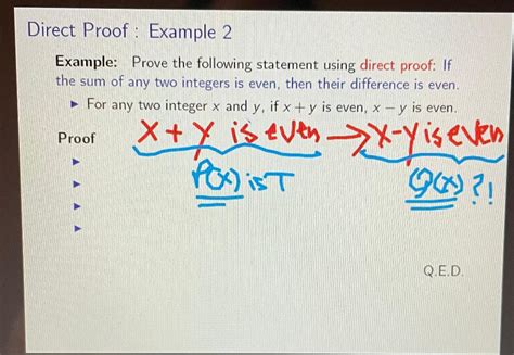 Image result for Direct Method of Proof Example