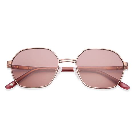 Buy Rose Gold Pink Full Rim Hexagonal John Jacobs JJ Tints JJ S13875-C1 ...