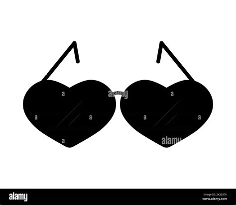 Heart shaped sunglasses on Black and White Stock Photos & Images - Alamy