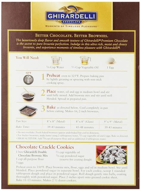 Ghirardelli Brownies Ingredients at William Turner blog