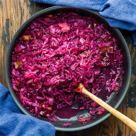 Red Cabbage Recipe Braised Red Cabbage With Apples And Bacon