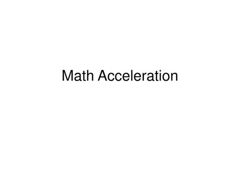 Image result for Acceleration Math Science