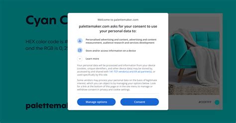 Image result for Cyan Color Code
