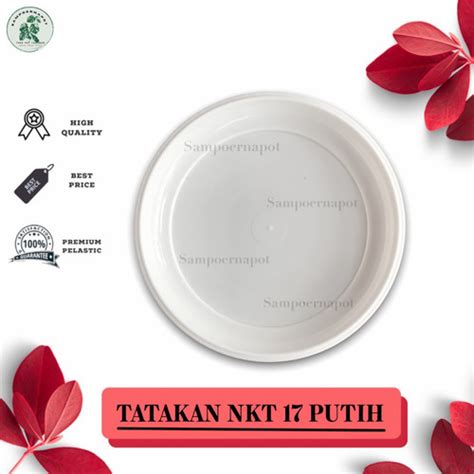 Jual tatakan alas pot bunga nkt 17 putih 14,5 untuk pot 17 - NKT PUTIH ...