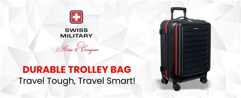 Buy Swiss Military PRIMUSPLUS Laptop Trolley Bag 55cm Cabin Suitcase ...