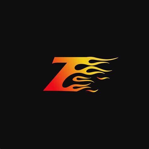 letter Z Burning flame logo design template 588294 Vector Art at Vecteezy