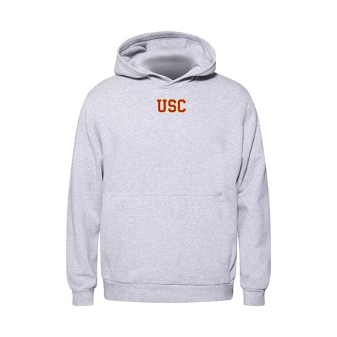 USC Trojans Men's lululemon Gray Steady State Fleece Pullover Hoodie ...