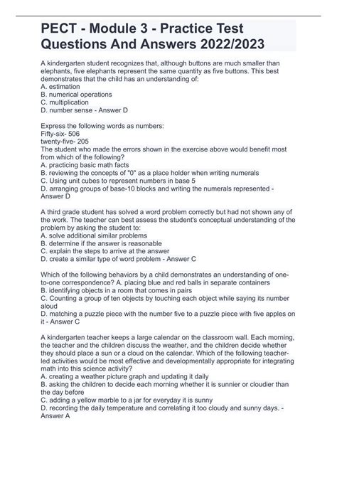 Image result for Pect Module 3 Quizlet