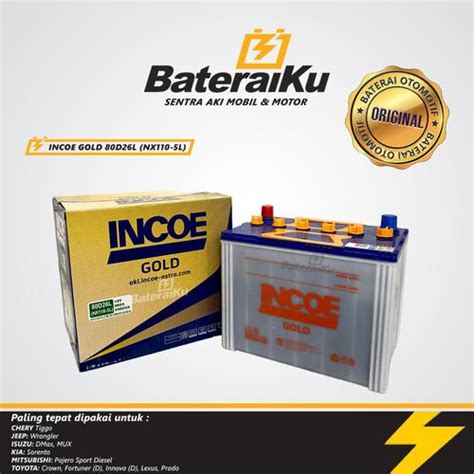 Promo Aki Incoe Gold 80D26L / NX110-5L Aki Hybrid Aki Mobil Pajero ...