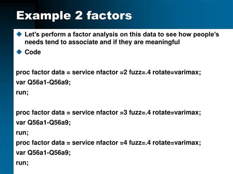 Image result for Factor Analysis Example