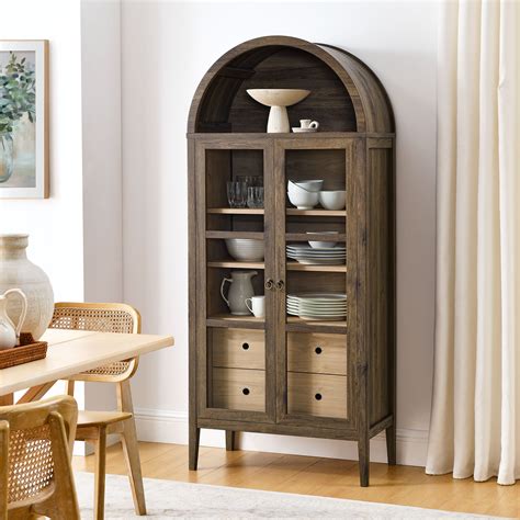 Modway Nolan Tall Arched Storage Display Cabinet & Reviews | Wayfair