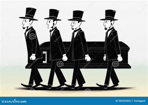 Coffin Bearer Carrying Casket At Funeral Royalty-Free Stock Photography ...