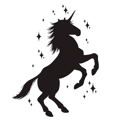 Einhorn Silhouette Einhorn Wunderland Sprüche Einhörner Unicorns Unicornio ...