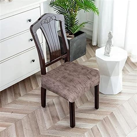 FABANE Spandex Universal Size Dining Chair Seat Cover Set Of 4 Seater ...