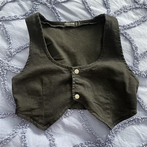 Women's Black Vest | Depop