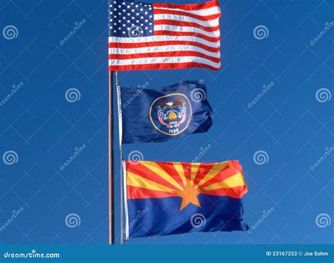 State Flag of Arizona stock image. Image of seals, colour - 23167253