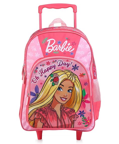 Buy STRIDERS Barbie Kids Trolley School Bag | 16-Inch | Lightweight ...