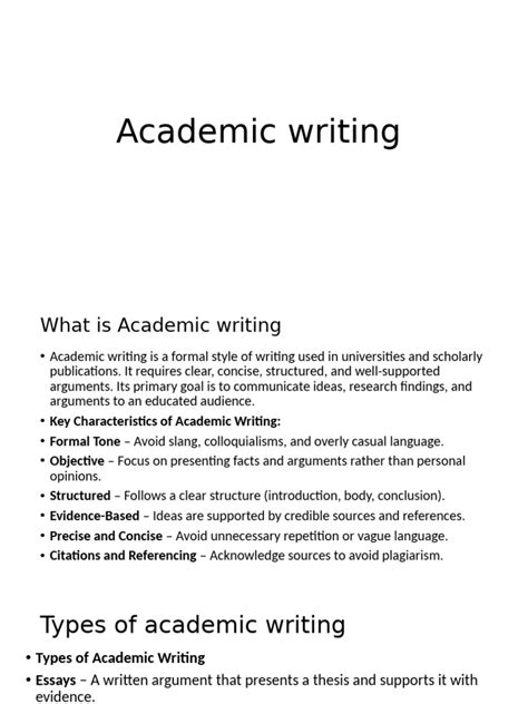 Image result for Examples of Academic Writing