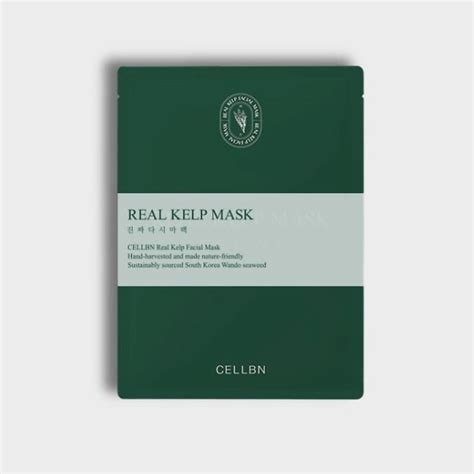 CELLBN Маска для лица из 100% натуральной ламинарии REAL KELP FACIAL ...