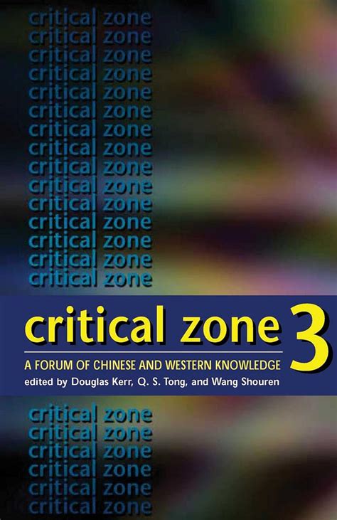 Buy Critical Zone 3 - A Forum of Chinese and Western Knowledge Book ...