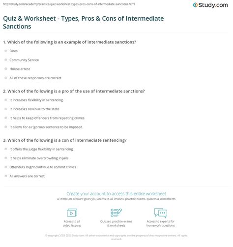 Image result for Types of Intermediate Sanctions