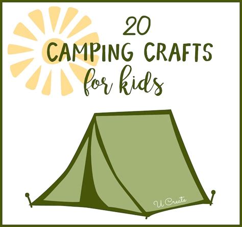 Kids Camping Crafts 的图像结果