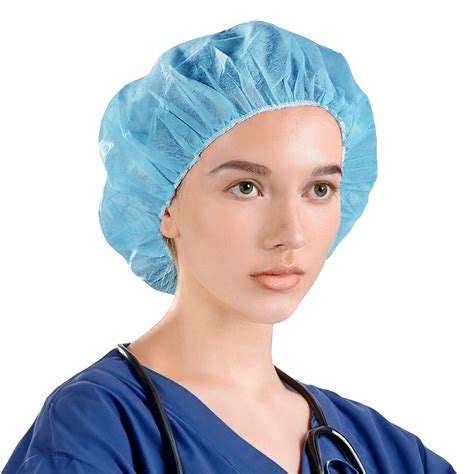 Vastmedic Disposable Bouffant Caps, Hair Net for Hospital, Salon, Spa ...