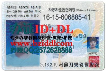 亚洲办证样本 / 韩国办证样本 - 办证ID+DL网
