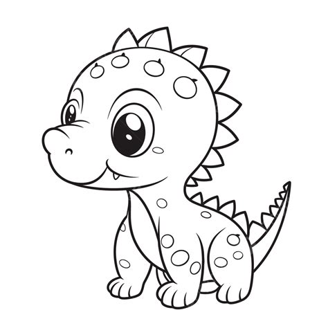 Cute Baby Dinosaur Coloring Pages [2025]