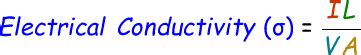 Image result for Conductivity Formula