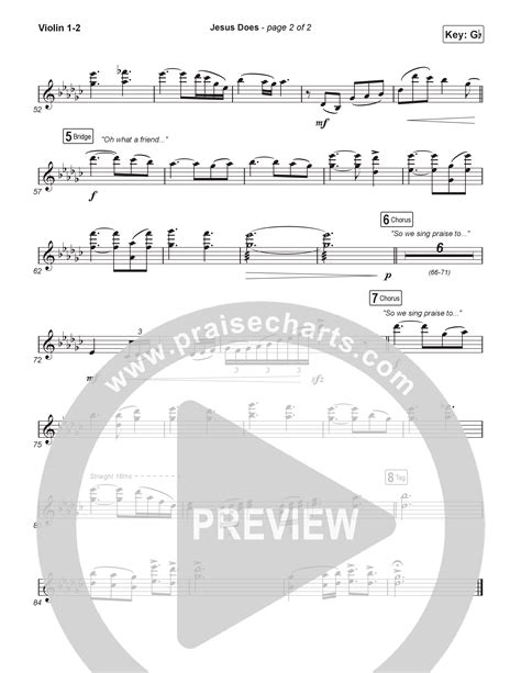 Jesus Does (Choral Anthem SATB) Violin Sheet Music PDF (We The Kingdom ...