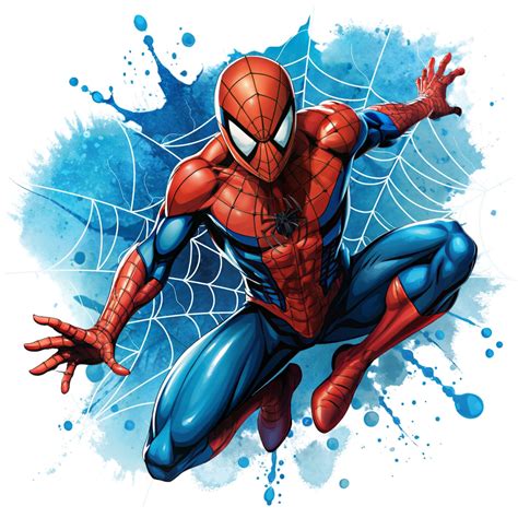 Spiderman clipart , watercolor, Spiderman png, splash, transparent ...