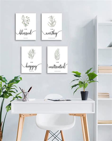 Buy Drsoum Inspirational Framed Wall Art,Boho Botanical Plant Wall ...