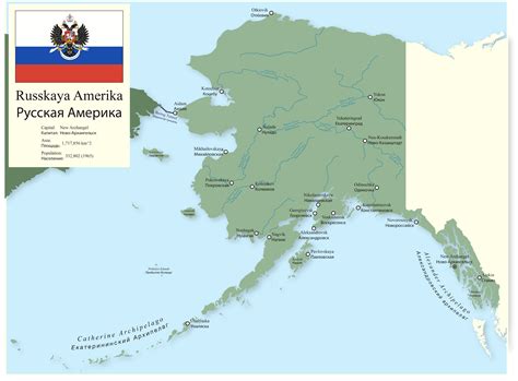 Russian America, a Successful Russian Colony in Alaska : imaginarymaps