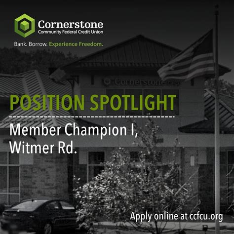Cornerstone Community Federal Credit Union on LinkedIn: #career #team # ...