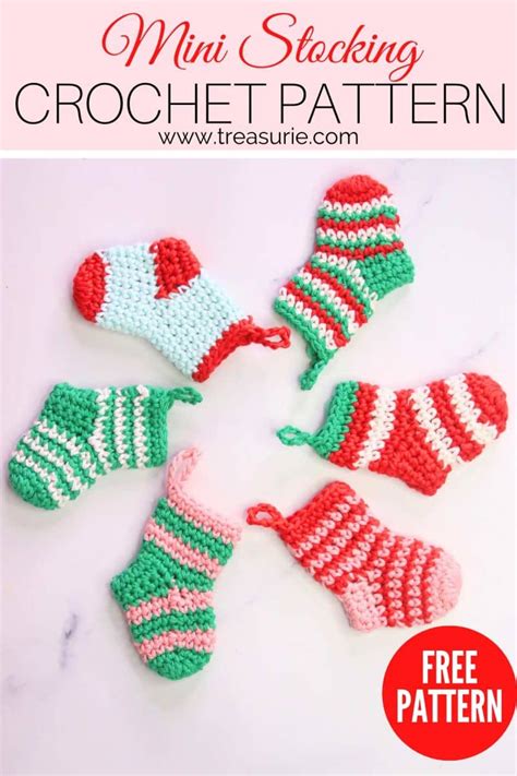 Image result for Crochet Mini Stocking Pattern
