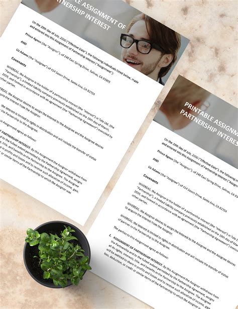 General Partnership Assignment Template 的图像结果