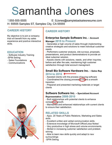 Bad Resume Examples