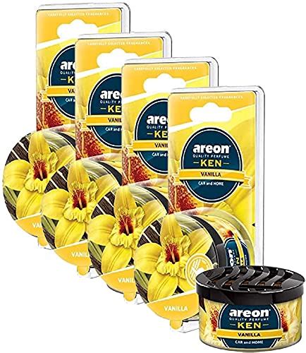 AREON Ken 1.23 oz. Canister Car Air Freshener in a Can (4-Pack ...