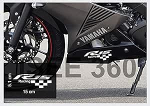 ISEE 360® Yamaha R15 Racing Exterior Accessories Vinyl Decal Bike ...