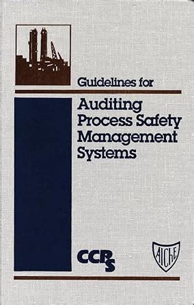 Buy Guidelines for Auditing Process Safety Management Systems Book ...