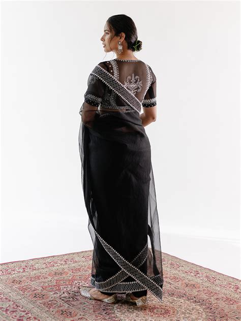 BRAHMA SAREE SET – White Maison de Couture