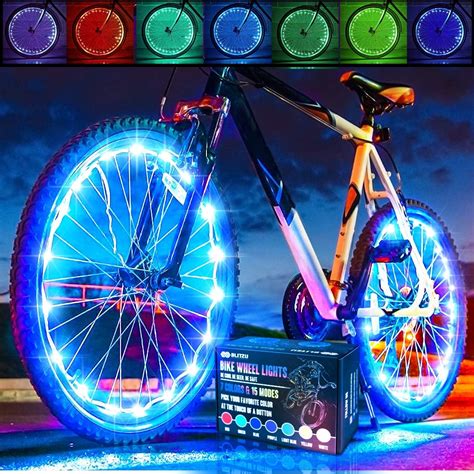 Amazon.com : BLITZU Bike Wheel Lights, Bicycle Spoke Decorations Light ...