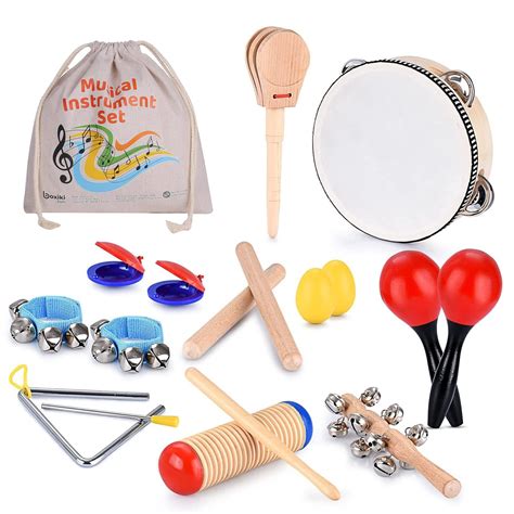 Boxiki Kids Musical Instruments Set Of 16 Pcs Toddler Educational ...