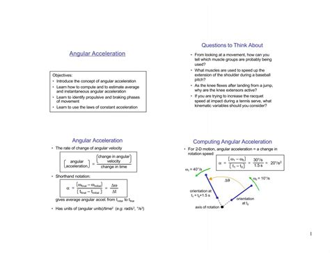 Angular Acceleration Units