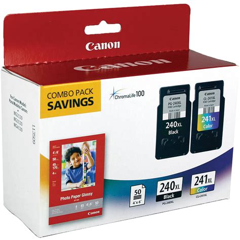 Canon PG-240XL / CL-241XL Ink Cartridge Combo Pack 5206B005 B&H