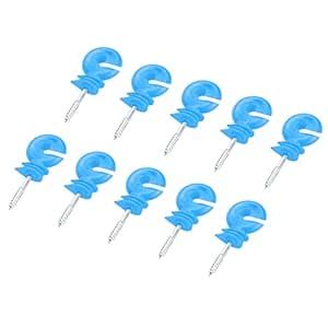 PATIKIL Electric Fence Insulator Screw-in Ring Insulator 12pcs Wood ...